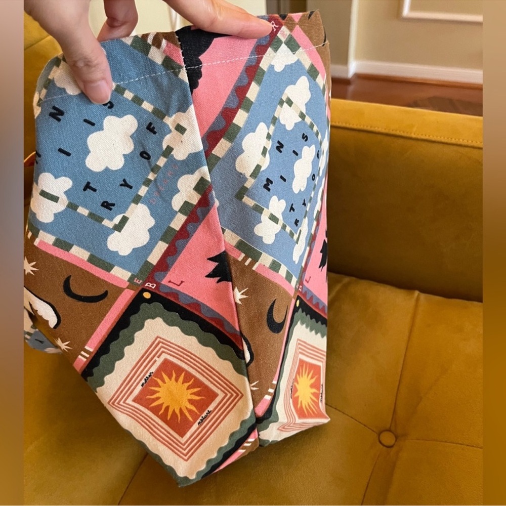 💫Sezane X Pangea Patterned Fabric Tote Bag - Picture 9 of 11